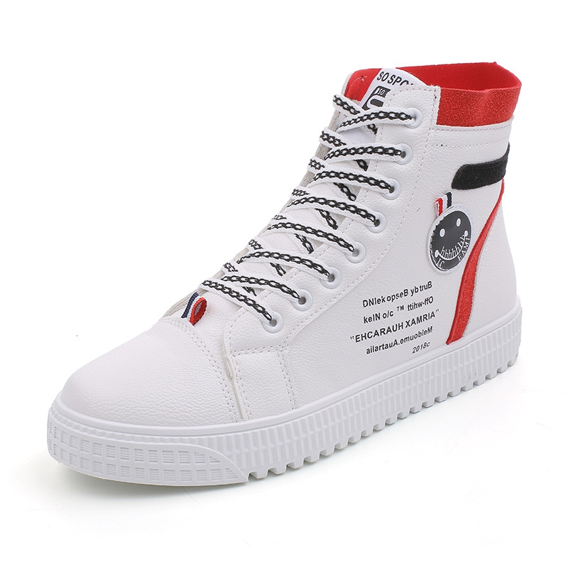 Pantofi de skateboard pentru bărbați Pantofi de înalți pantofi sport ocazional Pantofi de stradă pentru bărbați Pantofi pentru bărbați Pantofi de mers din piele Chaussure Homme