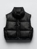 Χειμερινό PU Δερμάτινο τζάκετ Γυναικείο γιλέκο Μαύρο σταντ γιακά Γιλέκο Αμάνικο Γυναικείο φερμουάρ Moto Biker Φθινοπωρινό κοντό γυναικείο γιλέκο