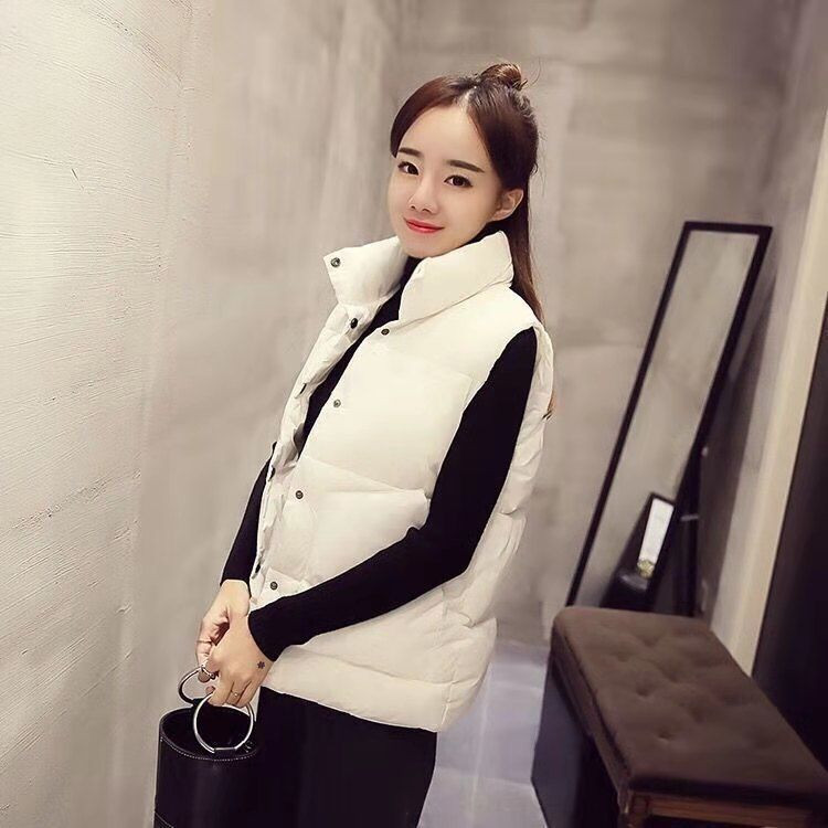 Τζακ Γιλέκο Φθινοπωρινό Βαμβακερό Γυναικείο Φαρδύ Βαμβακερό Παλτό Γιλέκο Αμάνικο Μπουφάν Chaleco Mujer