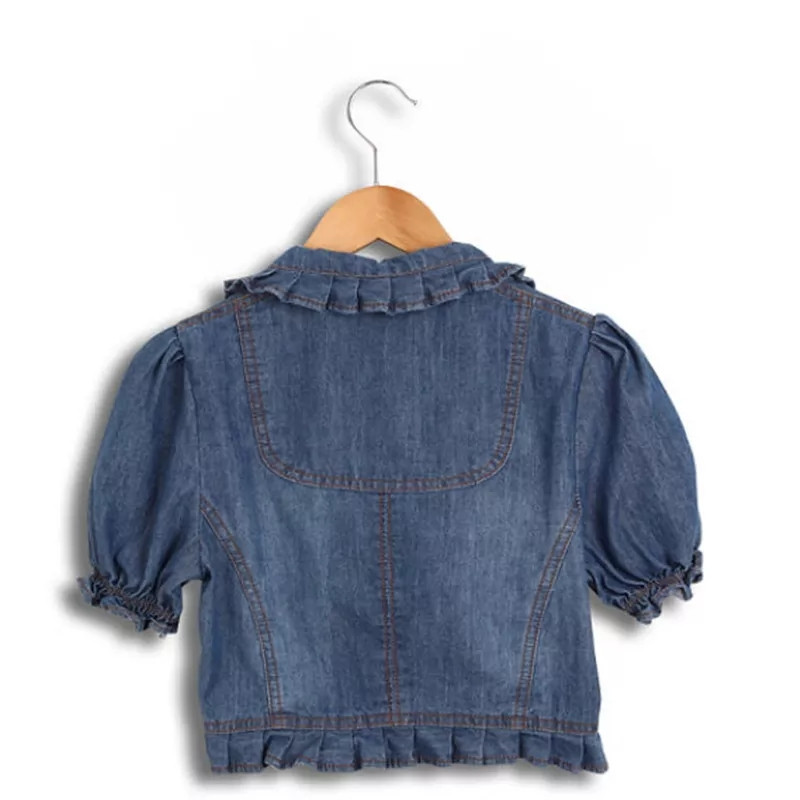 Dámska vintage modrá džínsová vesta, kórejská ležérna vesta, štíhla krátka dámska džínsová bunda