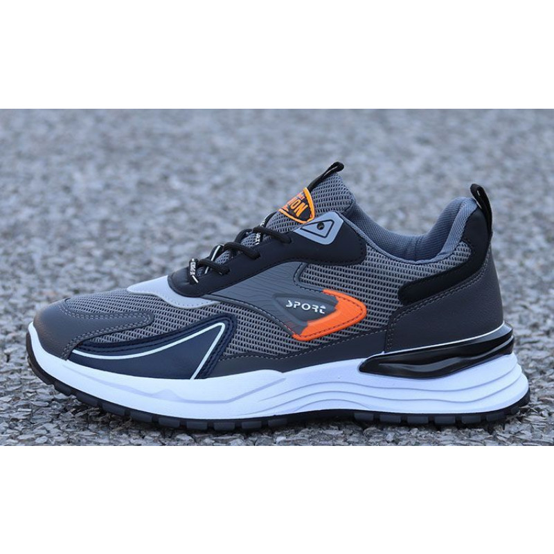 Pantofi de alergare cu suprafață din plasă respirabilă pentru bărbați, cu șireturi, primăvară, toamnă, ocazional, cu talpă moale, Zapatillas De Hombre