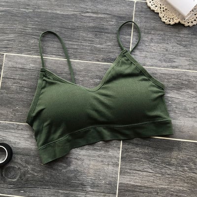 Varrat nélküli melltartó, elasztikus, összegyűjtő bralette női sportmelltartó Push Up párnázott fehérnemű lány szexi vezeték nélküli fehérnemű nyári divat felső