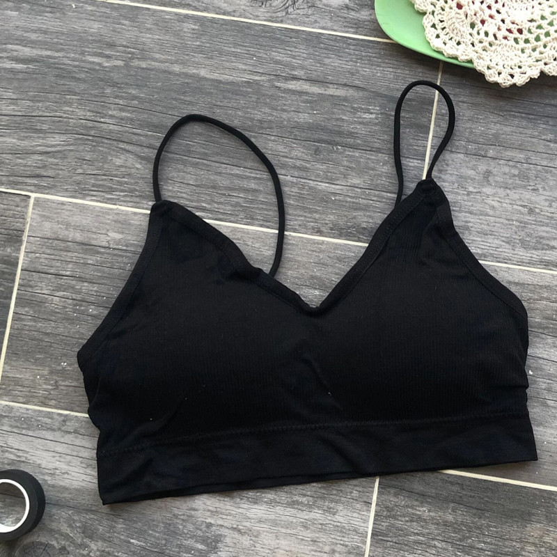 Varrat nélküli melltartó, elasztikus, összegyűjtő bralette női sportmelltartó Push Up párnázott fehérnemű lány szexi vezeték nélküli fehérnemű nyári divat felső