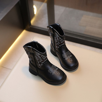 Παιδικές κοντές μπότες μόδας 2023 Άνοιξη Νέες Παιδικές Μπότες Chelsea Ρετρό Κοριτσίστικες μπότες Knight Ευέλικτο μαλακό για αγόρια Classic Simple
