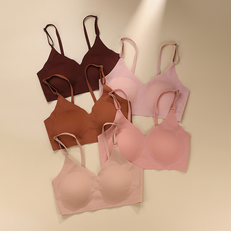 Sutien sexy fără cusături Sutiene fără sârmă Sutiene intime moale pentru femei Sutiene intime pentru femei Lenjerie Push Up Bralette pentru somn