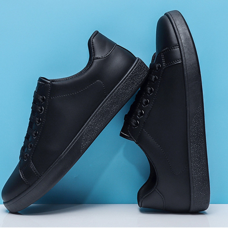 Ανδρικά λευκά πάνινα παπούτσια για την άνοιξη Κορεάτικο στυλ Στρογγυλή κεφαλή με κορδόνια επάνω Casual ίσια παπούτσια για περπάτημα σε εξωτερικό χώρο Zapatillas Deporte