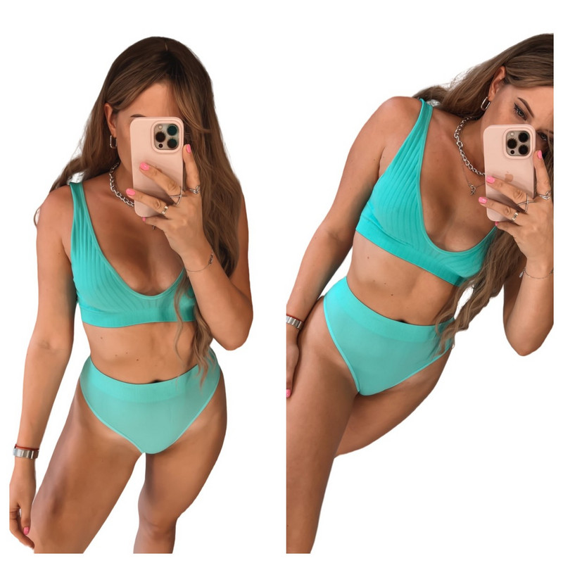 Deep V Sutien Top Femei Set de sutien fără cusături Lenjerie sexy Set de lenjerie de corp pentru femei Sutien Sexy G-String Bralette moale Femei Intimates