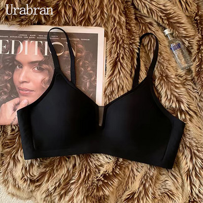URABRAN nadograđeno mekano potporno bešavno donje rublje za male grudi, skupljene za žene, tanki grudnjak protiv opuštanja bez čeličnog prstena