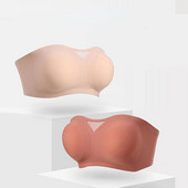 Καλοκαιρινό Ice Silk Seamless εσώρουχα Μαλακό Bralette Σέξι στράπλες σουτιέν Push Up για Γυναικείο Αόρατο σουτιέν από λάτεξ Κλείσιμο χωρίς σύρμα στην πλάτη