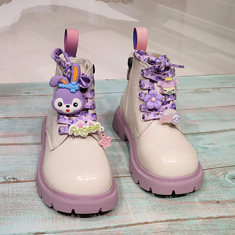 Detské topánky dievčenské čižmy, jesenné kreslené roztomilé detské ležérne tenisky, protišmykové športové tenisové turistické módne členkové čižmy pre dievčatá