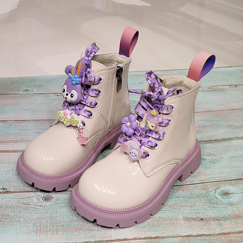 Detské topánky dievčenské čižmy, jesenné kreslené roztomilé detské ležérne tenisky, protišmykové športové tenisové turistické módne členkové čižmy pre dievčatá