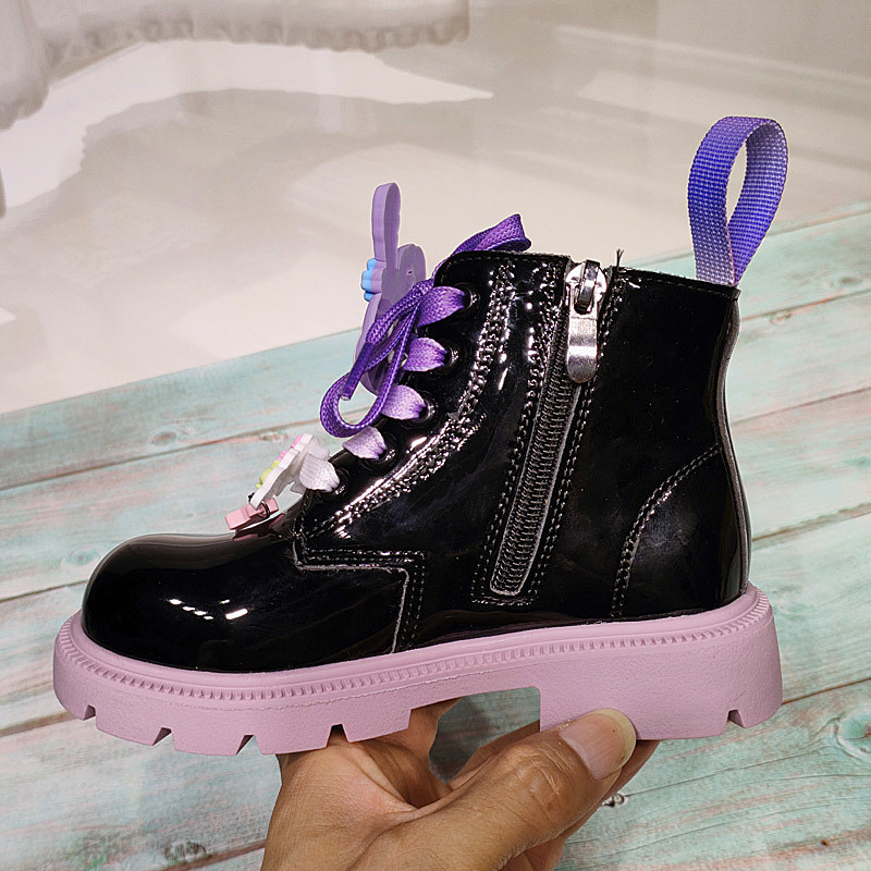 Detské topánky dievčenské čižmy, jesenné kreslené roztomilé detské ležérne tenisky, protišmykové športové tenisové turistické módne členkové čižmy pre dievčatá