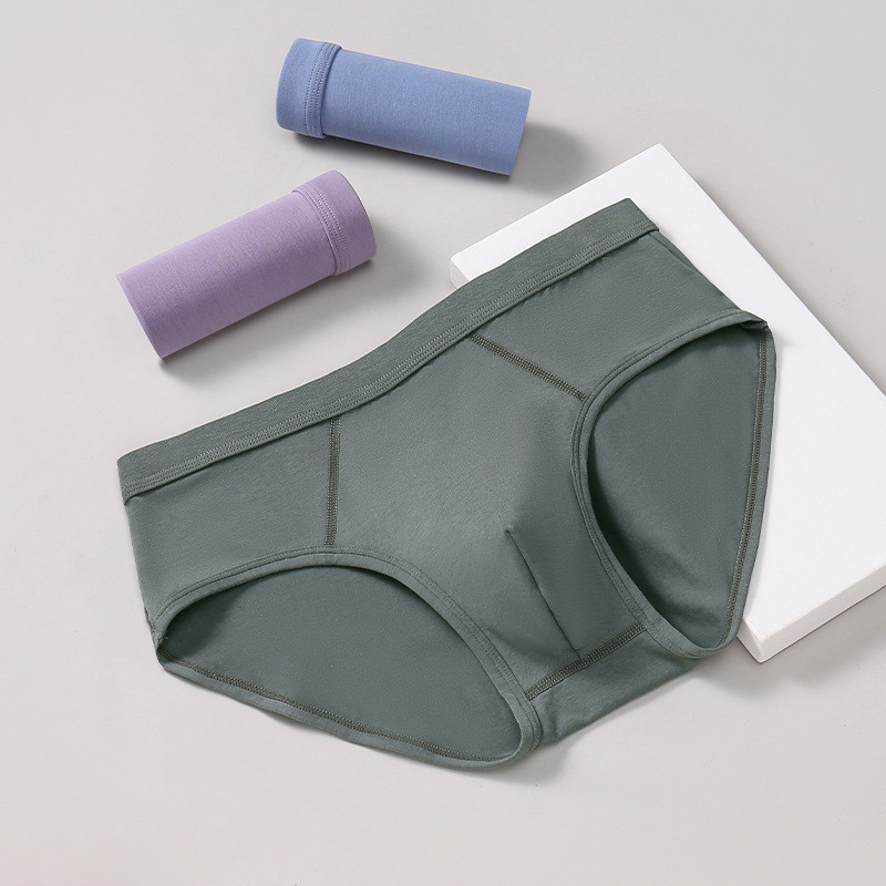 Lenjerie de corp pentru bărbați Slip Culoare uni Sexy U Husă convexă Chiloți respirabili Chiloți pentru bărbați Bumbac Chiloți respirabili Calzoncillos