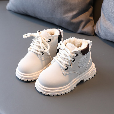 Jesen Zima Dječje čizme za plimu Jesen Zima Topli debeli pamuk Dječaci Djevojčice Čizme za snijeg Kožne čizme za malu djecu Sportske tenisice