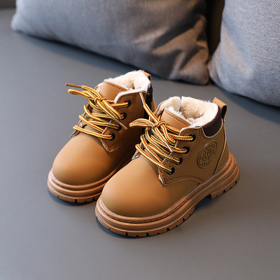 Jesen Zima Dječje čizme za plimu Jesen Zima Topli debeli pamuk Dječaci Djevojčice Čizme za snijeg Kožne čizme za malu djecu Sportske tenisice