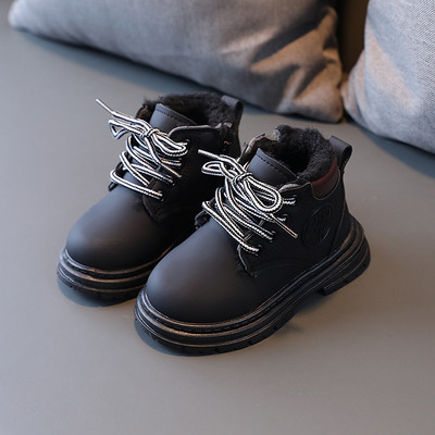 Jesen Zima Dječje čizme za plimu Jesen Zima Topli debeli pamuk Dječaci Djevojčice Čizme za snijeg Kožne čizme za malu djecu Sportske tenisice