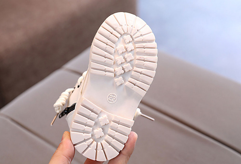 Jesen Zima Dječje čizme za plimu Jesen Zima Topli debeli pamuk Dječaci Djevojčice Čizme za snijeg Kožne čizme za malu djecu Sportske tenisice