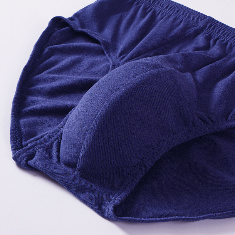 Slip pentru bărbați 100% bumbac, lenjerie de corp elastică pentru bărbați, lenjerie de corp, chiloți largi, respirabili pentru bărbați, chiloți confortabili înalți