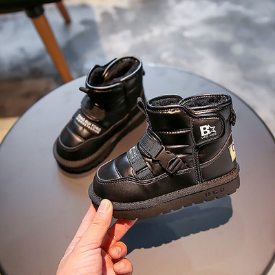 Zimske plišane čizme za snijeg za djecu, debele, tople pamučne cipele do gležnja, vodootporna, protuklizna, tinejdžerska obuća za dječake i djevojčice