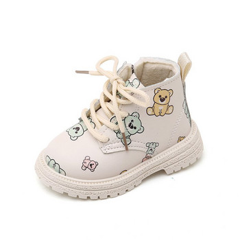 Детски памучни къси ботуши Бебешки сладки анимационни ботуши Модни за момичета Топли зимни обувки Момчета Противоплъзгащи се ботуши за малки деца