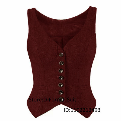 Dámska vlnená bunda s výstrihom do V a strihom rybej kosti, bez rukávov, úzky strih, vintage, ležérna letná pletená vesta od dámskeho športového obleku, nové vrchné oblečenie