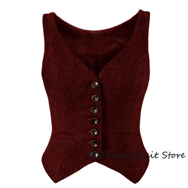 Dámska vlnená bunda s výstrihom do V a strihom rybej kosti, bez rukávov, úzky strih, vintage, ležérna letná pletená vesta od dámskeho športového obleku, nové vrchné oblečenie