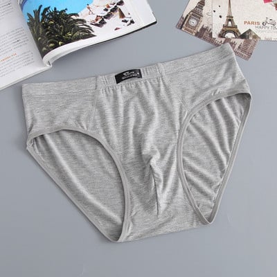 Muške gaćice velike veličine Muško donje rublje od bambusovih vlakana Prozračne jednobojne labave elastične gaćice za muškarce Seksi gaće Cueca