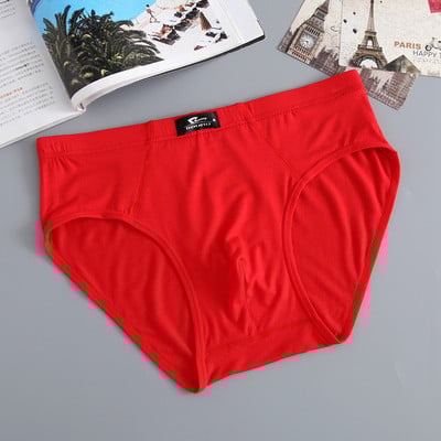 Muške gaćice velike veličine Muško donje rublje od bambusovih vlakana Prozračne jednobojne labave elastične gaćice za muškarce Seksi gaće Cueca