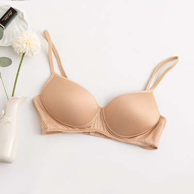 Σέξι πολύχρωμο γυναικείο σουτιέν 2023 Fashion New Solid Silk σουτιέν Λεπτό αθλητικό στυλ χωρίς ατσάλινο δαχτυλίδι