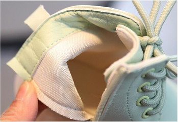 Νέες ανοιξιάτικες και φθινοπωρινές παιδικές μπότες για αγόρια και κορίτσια Μαλακή σόλα με φερμουάρ Μόδα Μονή μπότα για μωρά