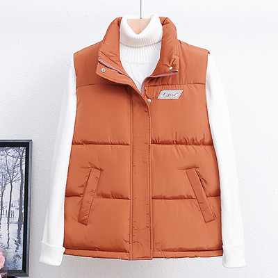 2022, noua toamnă iarnă, jachetă puf pentru femei, vestă groasă din bumbac, fără mâneci, vestă, jachetă cu fermoar, Chaleco Mujer