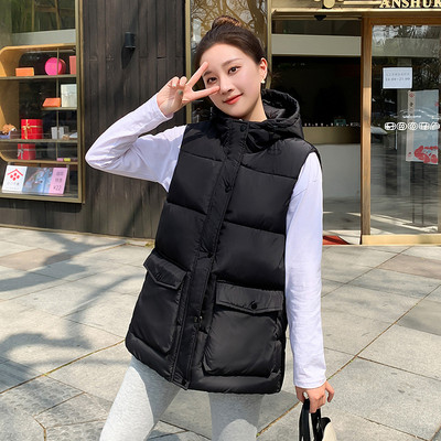 Jesenná zimná dámska bavlnená vesta 2023, kórejská voľná bunda s veľkými vreckami, dámska bunda bez rukávov, vesta, vrchné oblečenie Chaleco Mujer