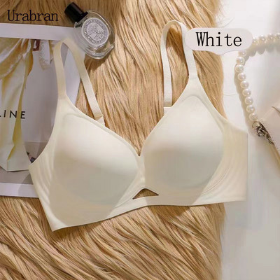 Urabran Jelly Sexy Hollow Fixed Cup Moteriškas apatinis trikotažas Minkšta atrama be plieno žiedo Patogi U formos nugarėlė Moteriška liemenėlė