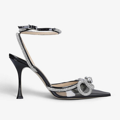 Ženske cipele sa svjetlucavim kamenčićima u modnoj pisti Satenske ljetne ženske cipele s kristalnom mašnom Visoke pete Cipele za maturalnu zabavu