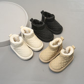 Βρεφικά κοριτσίστικα μποτάκια χιονιού Φθινοπωρινά χειμωνιάτικα παιδικά παπούτσια εξωτερικού χώρου Βρεφικά παπούτσια αδιάβροχα αντιανεμικά αντιολισθητικά βελούδινα παιδικά μποτάκια