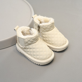 Βρεφικά κοριτσίστικα μποτάκια χιονιού Φθινοπωρινά χειμωνιάτικα παιδικά παπούτσια εξωτερικού χώρου Βρεφικά παπούτσια αδιάβροχα αντιανεμικά αντιολισθητικά βελούδινα παιδικά μποτάκια
