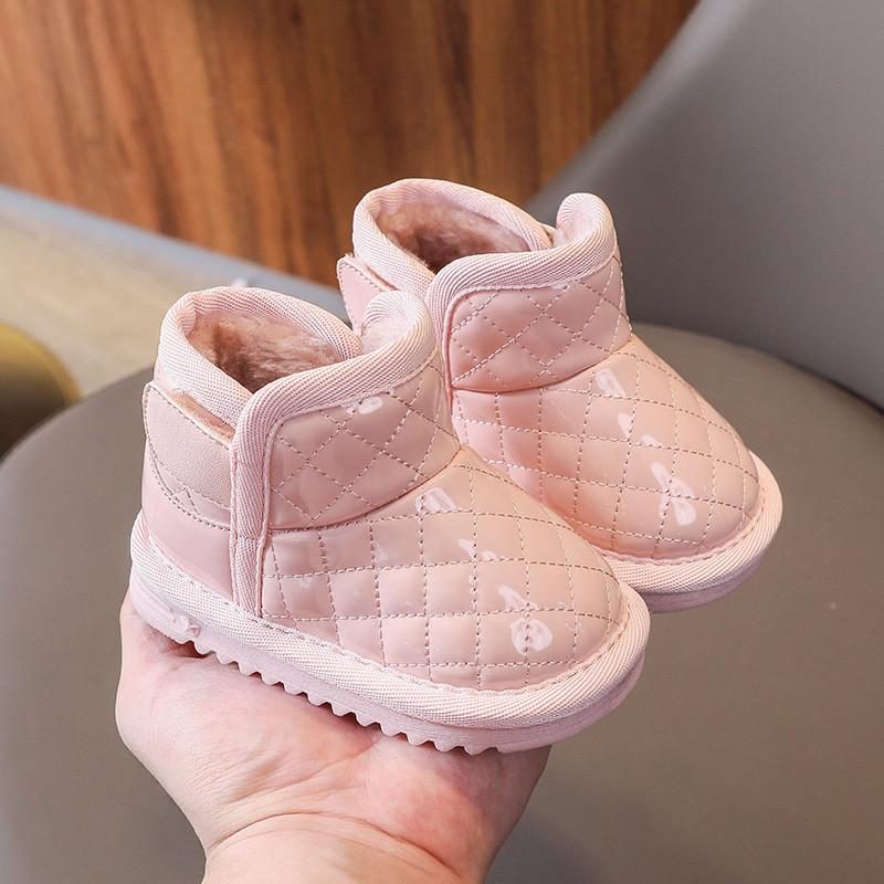 Čizme za snijeg za djevojčice Zimske cipele za dječake Dječje čizme za gležnjeve Otporne na vjetar Vodootporne Dječje plišane cipele za djecu na otvorenom