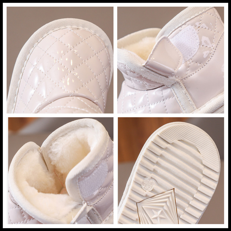 Čizme za snijeg za djevojčice Zimske cipele za dječake Dječje čizme za gležnjeve Otporne na vjetar Vodootporne Dječje plišane cipele za djecu na otvorenom