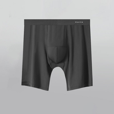 Modalne muške bokserice velike veličine Seksi donje rublje Prozračne mekane gaćice Muške gaćice srednjeg struka duge nogavice Sportsko muško donje rublje