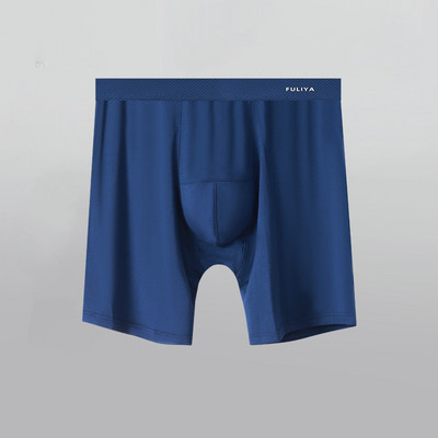 Modalne muške bokserice velike veličine Seksi donje rublje Prozračne mekane gaćice Muške gaćice srednjeg struka duge nogavice Sportsko muško donje rublje