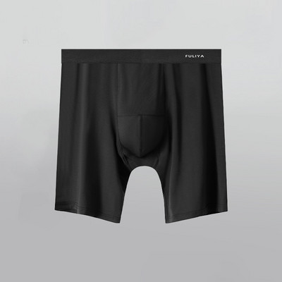 Modalne muške bokserice velike veličine Seksi donje rublje Prozračne mekane gaćice Muške gaćice srednjeg struka duge nogavice Sportsko muško donje rublje