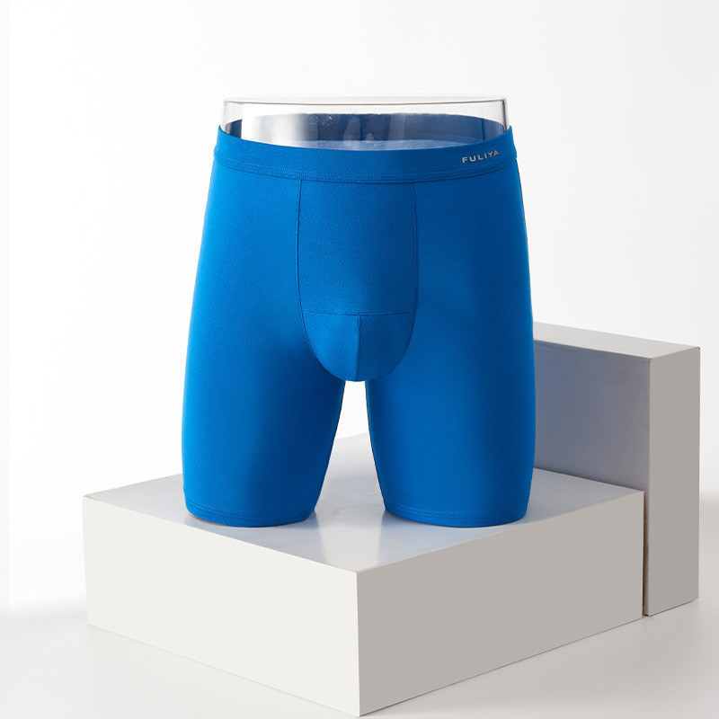 Modalne muške bokserice velike veličine Seksi donje rublje Prozračne mekane gaćice Muške gaćice srednjeg struka duge nogavice Sportsko muško donje rublje
