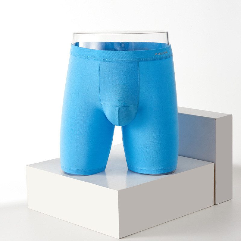 Modalne muške bokserice velike veličine Seksi donje rublje Prozračne mekane gaćice Muške gaćice srednjeg struka duge nogavice Sportsko muško donje rublje