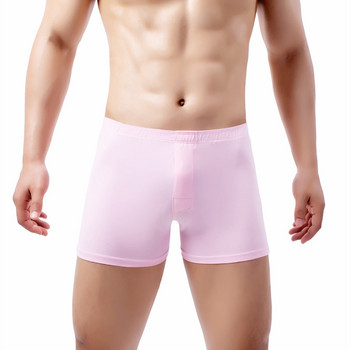 Висококачествено мъжко бельо, домашно облекло, памучни едноцветни мъжки бикини със стрелка, дишащи мъжки летни панталони, удобни боксерки