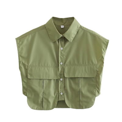 Foridol Plava traper jakna bez rukava, osnovni prsluk, kaput, ženski jesenski kaput na kopčanje, jakna, ženska odjeća, bluza, majice, majice, 2023.