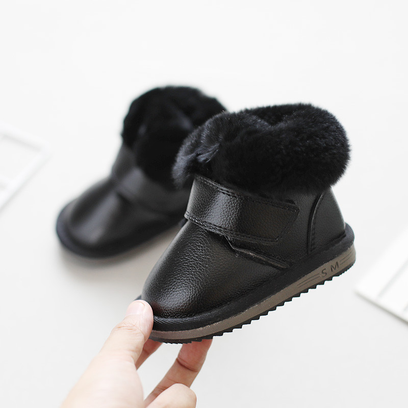 Cizme de zăpadă pentru fete și băieți, toamnă iarnă, pantofi calduri de pluș pentru copii, pantofi anti-alunecoși, pentru copii, impermeabili, rezistenti la vânt