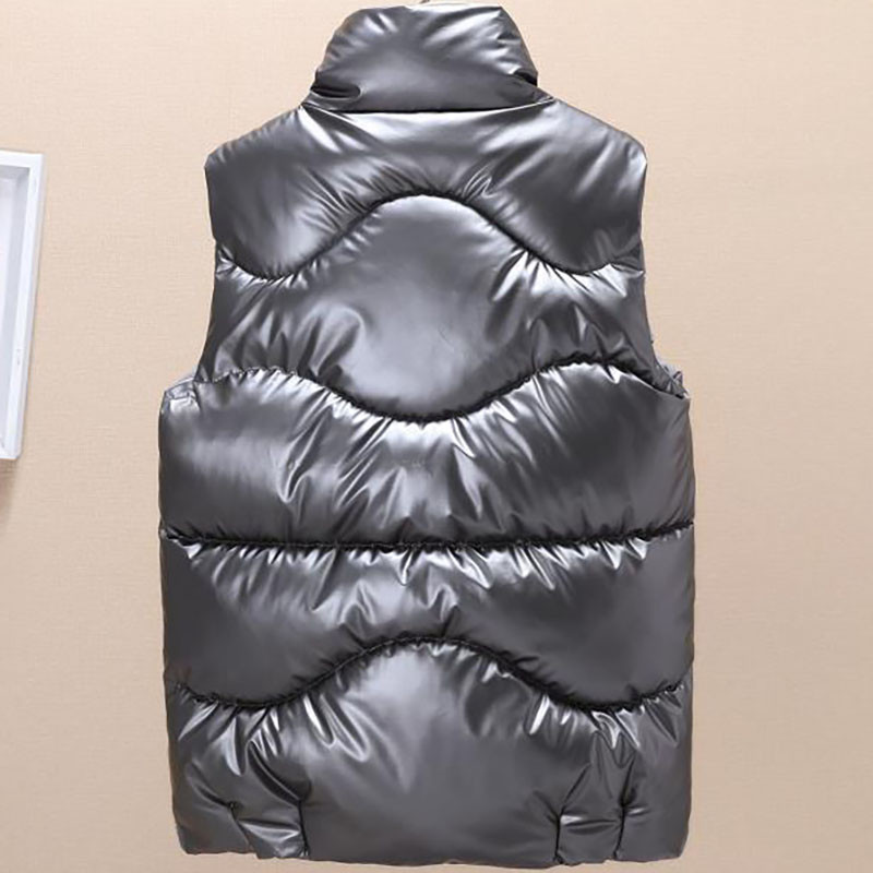 Dámske voľné bavlnené vesty Bright Face, módna kórejská jednoduchosť, ležérna bunda, zimná dámska hrubá bez rukávov, kabát na chlieb