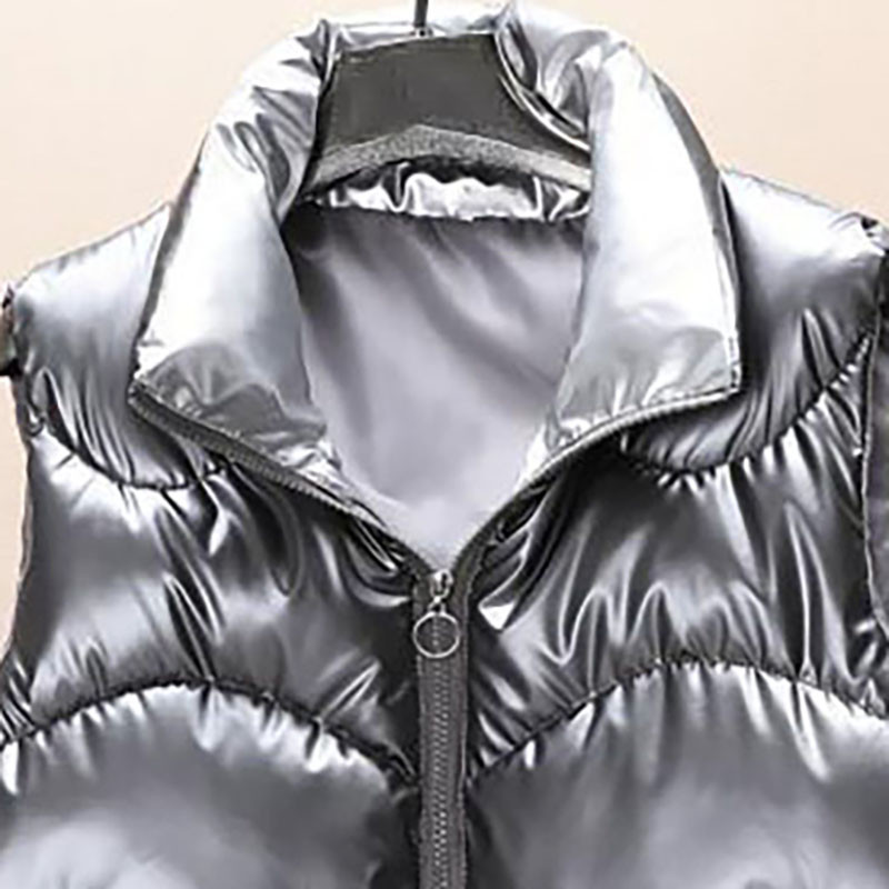 Dámske voľné bavlnené vesty Bright Face, módna kórejská jednoduchosť, ležérna bunda, zimná dámska hrubá bez rukávov, kabát na chlieb