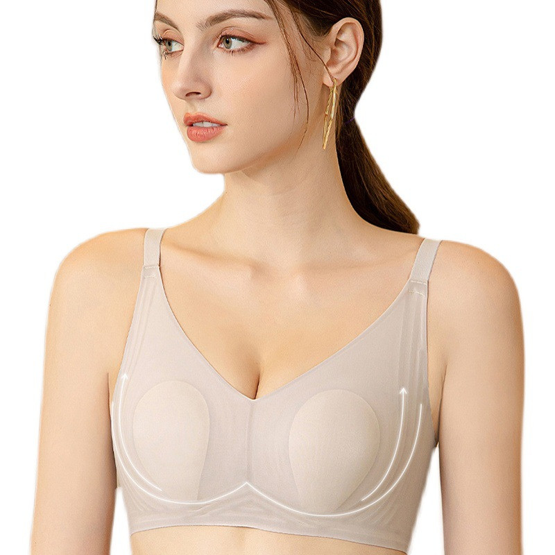 Lenjerie de corp sexy de gamă largă, fără sudură, pentru urechi de iepure, pentru femei, confortabilă, respirabilă, reglabilă, sutien pentru alăptare, secțiune subțire