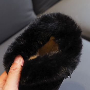 Κοριτσίστικες μπότες χιονιού 2022 Χειμερινές παιδικές μπότες εξωτερικού χώρου Ζεστά βελούδινα βαμβακερά παπούτσια Princess Αδιάβροχα Αδιάβροχα Παιδικά Μποτάκια